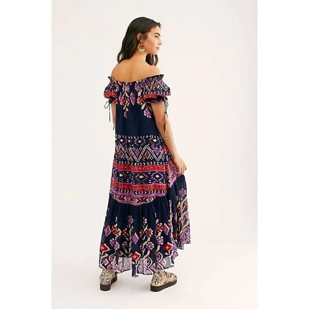 NEW FREE PEOPLE Sz XS LOVE SONG MAXI DRESS
